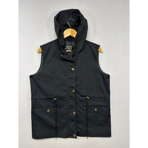 Utility Gorpcore Young USA Womens Large Black Hooded Cinch Waist Vest